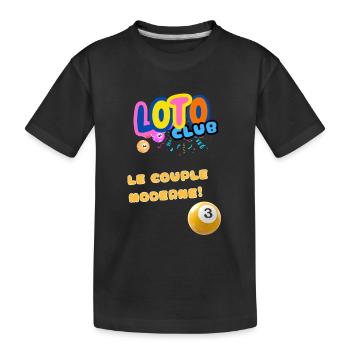 LOTO - BINGO - 3 - LE COUPLE MODERNE - T-shirt bio Premium Enfant - noir - Devant