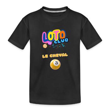 LOTO - BINGO - 3 - LE CHEVAL DE TROIE - T-shirt bio Premium Enfant - noir - Devant