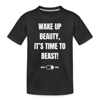 Es ist Zeit zum Beast - Kinder Premium Bio T-Shirt - Schwarz - Vorne