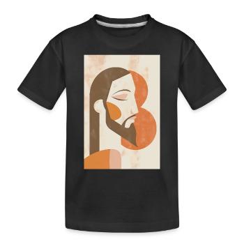 Boho Jésus Art mural, téléchargement numérique, - T-shirt bio Premium Enfant - noir - Devant