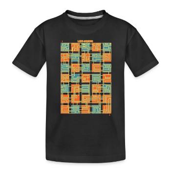Laby-Quadrat - Kinder Premium Bio T-Shirt - Schwarz - Vorne