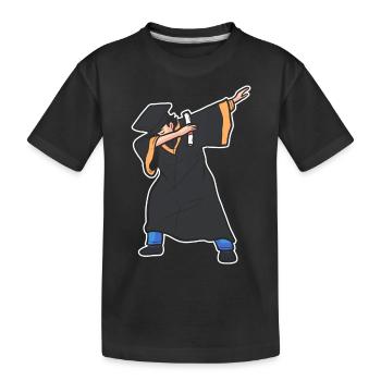 Master Studium Abschlussfeier - Kinder Premium Bio T-Shirt - Schwarz - Vorne