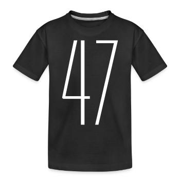 47 - Kids' Premium Organic T-Shirt - black - Front