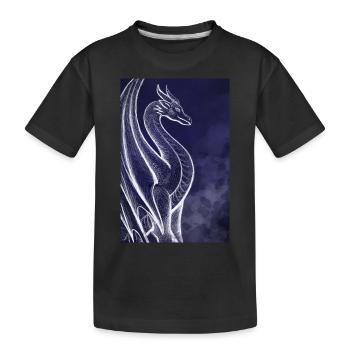 Dragon - Kids' Premium Organic T-Shirt - black - Front
