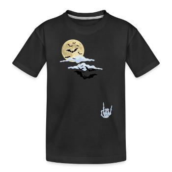 Halloween rockt - Kinder Premium Bio T-Shirt - Schwarz - Vorne