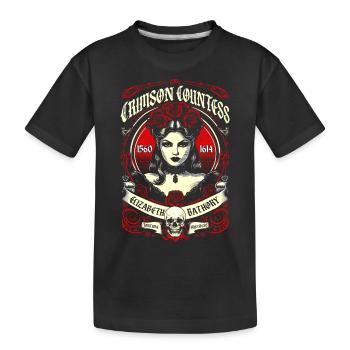 Comtesse cramoisi Gothique Rétro Vintage Bathory - T-shirt bio Premium Enfant - noir - Devant