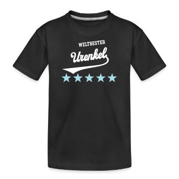 Urenkel Beste Enkel Kinder Ur-Enkelkind Urenkels - Kinder Premium Bio T-Shirt - Schwarz - Vorne