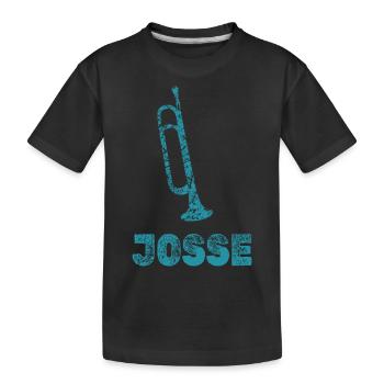 Josse as a brass band - Kids' Premium Organic T-Shirt - black - Front