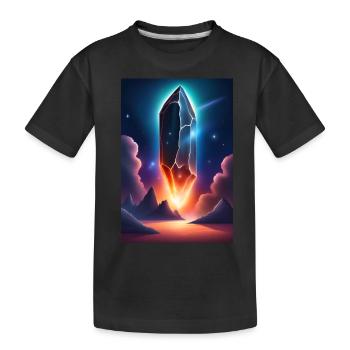 Gigantesque mystérieux météoroïde venu de l’espace - T-shirt bio Premium Enfant - noir - Devant