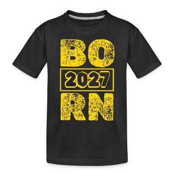 2027 - T-shirt bio Premium Enfant - noir - Devant