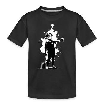 Street Art Fille 23251 - T-shirt bio Premium Enfant - noir - Devant