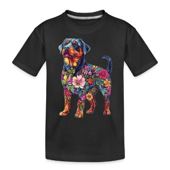 Rottweiler - Kinder Premium Bio T-Shirt - Schwarz - Vorne