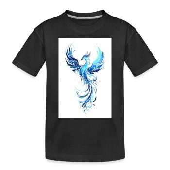 Phönix der Erneuerung - Kinder Premium Bio T-Shirt - Schwarz - Vorne
