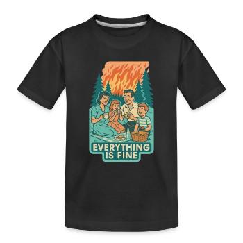 Klimakrise & Ignoranz - Kinder Premium Bio T-Shirt - Schwarz - Vorne