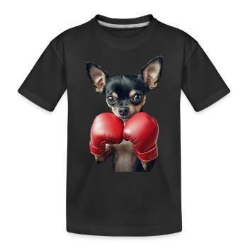 Chihuahua - Kinder Premium Bio T-Shirt - Schwarz - Vorne