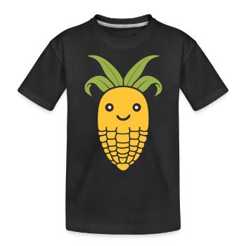 épi de maïs - T-shirt bio Premium Enfant - noir - Devant
