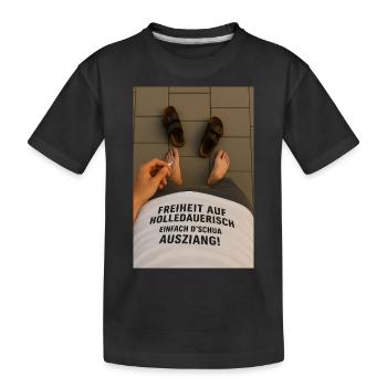 Liberté - T-shirt bio Premium Enfant - noir - Devant
