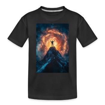 Unter kosmischem Feuer - Kinder Premium Bio T-Shirt - Schwarz - Vorne