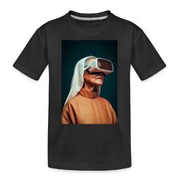 Künftiger Glaube an Virtual Reality - Kinder Premium Bio T-Shirt - Schwarz - Vorne