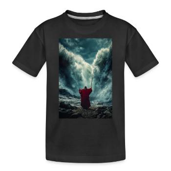 Das Meer mit Macht teilen - Kinder Premium Bio T-Shirt - Schwarz - Vorne