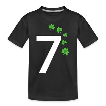 7 - T-shirt bio Premium Enfant - noir - Devant