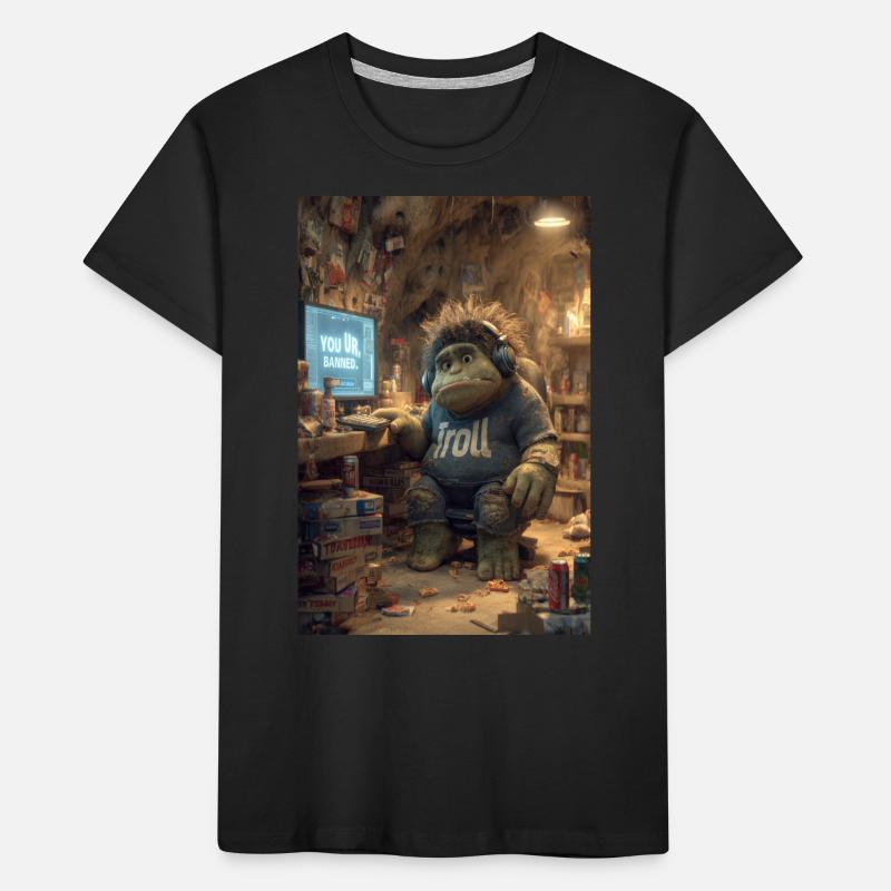 Internet-Troll wird gesperrt Kinder Premium Bio T-Shirt