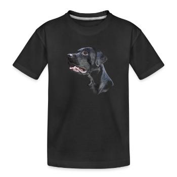 Labrador - Kinder Premium Bio T-Shirt - Schwarz - Vorne