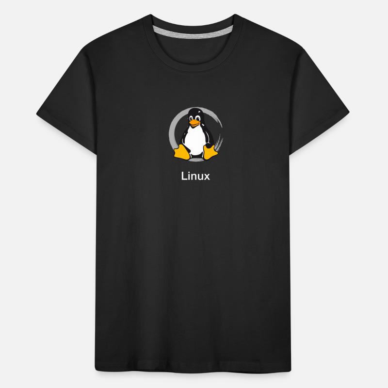 Pc computer Penguin nerd geek Programmer Admin Kids' Premium Organic T-Shirt