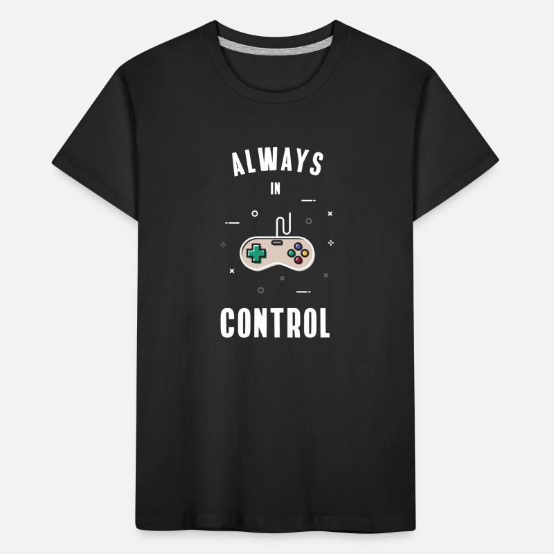 controller game retro computer play pc nerd gaming Kinder Premium Bio T-Shirt