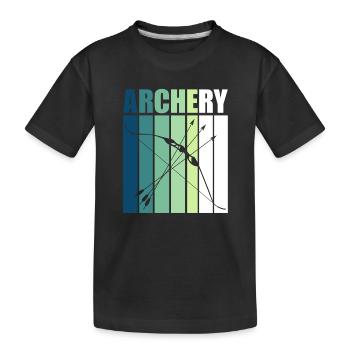 Archery Gift Idea & T-Shirt - Kids' Premium Organic T-Shirt - black - Front