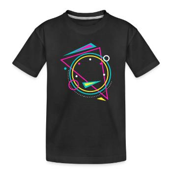 geometry - Kids' Premium Organic T-Shirt - black - Front
