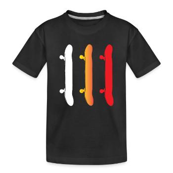 Skateboard - Skateboards - T-shirt bio Premium Enfant - noir - Devant