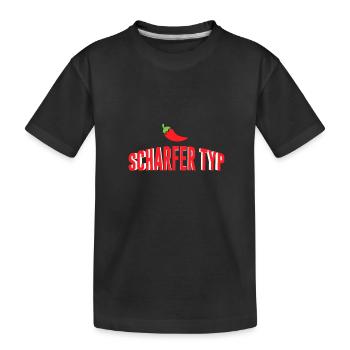 Scharfer Typ - Chili - Kinder Premium Bio T-Shirt - Schwarz - Vorne