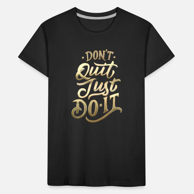 Ne quittez pas Gradient Script T-shirt bio Premium Enfant