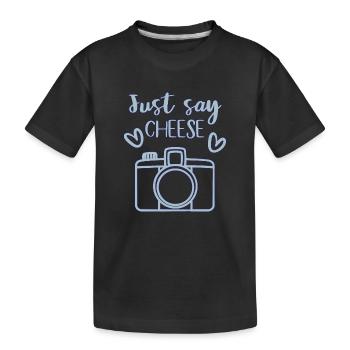 Appareil photo - T-shirt bio Premium Enfant - noir - Devant