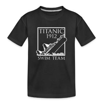 Titanic 1912 Swim Team Drôle De Chemise Titanic - T-shirt bio Premium Enfant - noir - Devant