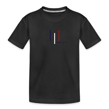 Französische Patriot Flagge - Kinder Premium Bio T-Shirt - Schwarz - Vorne