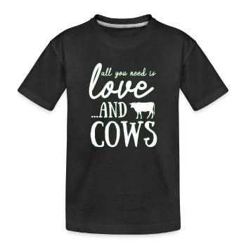 agriculteur - T-shirt bio Premium Enfant - noir - Devant