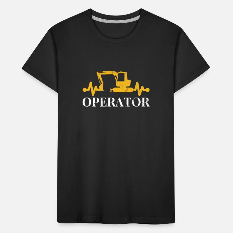 Baggerfahrer Kinder Premium Bio T-Shirt