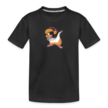 Dabbing Dab Danse Cadeau Cadeau Hamster Cochon d'Inde - T-shirt bio Premium Enfant - noir - Devant