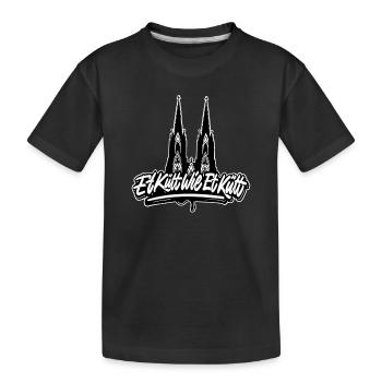 Köln Et Kütt Wie Et Kütt Kölner Grundgesetz Kölsch - Kinder Premium Bio T-Shirt - Schwarz - Vorne