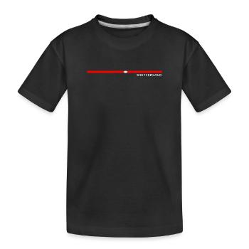 DRAPEAU Suisse Switzerland - T-shirt bio Premium Enfant - noir - Devant