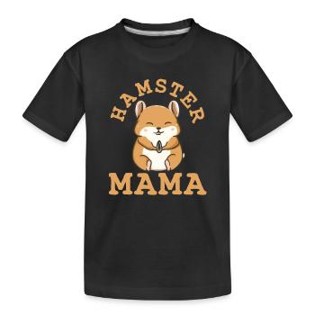 Hamster hamster doré - T-shirt bio Premium Enfant - noir - Devant