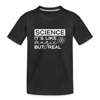 Science - Kids' Premium Organic T-Shirt - black - Front