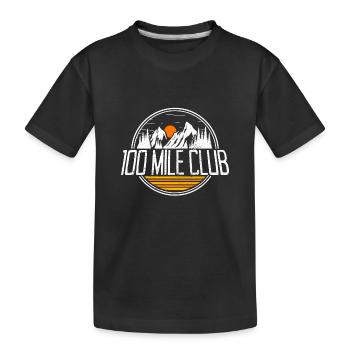 100 Mile Club trail run ultra trail runner coureur - T-shirt bio Premium Enfant - noir - Devant
