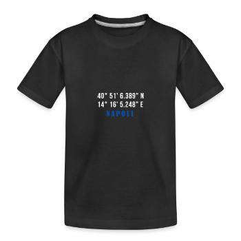 Maillot coordonné Naples - T-shirt bio Premium Enfant - noir - Devant