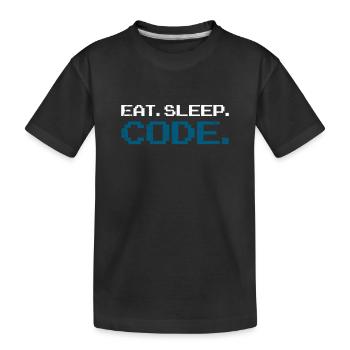 Code de programmation informatique - T-shirt bio Premium Enfant - noir - Devant
