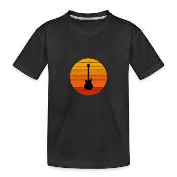 Music Guitar - Kids' Premium Organic T-Shirt - black - Front