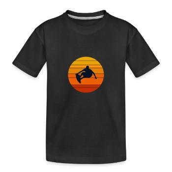 Surfing Hobbies - Kids' Premium Organic T-Shirt - black - Front