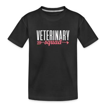 Assistant vétérinaire vétérinaire - T-shirt bio Premium Enfant - noir - Devant